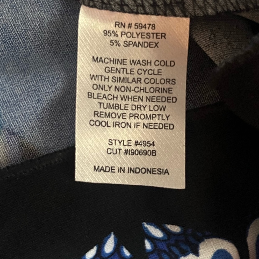 Mercer & Madison Multi Color Vibrant Floral Polyester Spandex Dress Women’s 14 - Picture 9 of 14